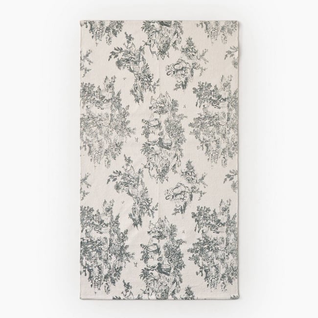 Tapis imprimé, 100% coton - MONOPRIX