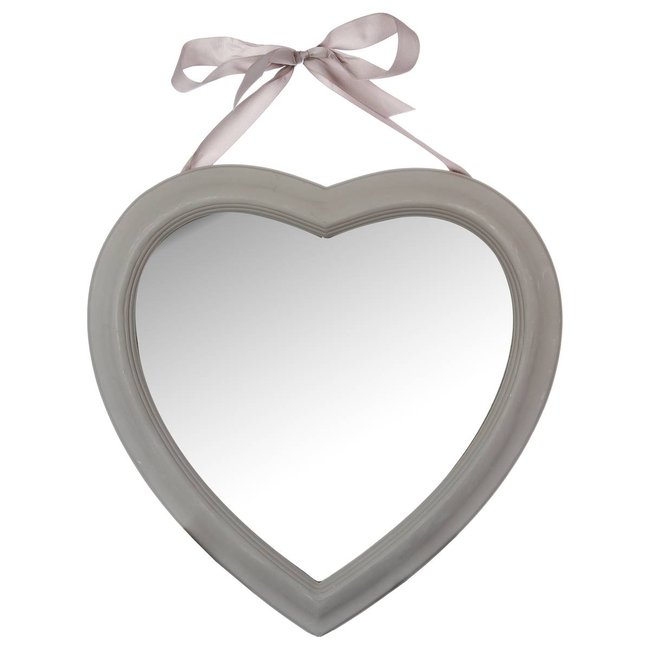 Miroir COEUR Couleur blanc <span itemprop=