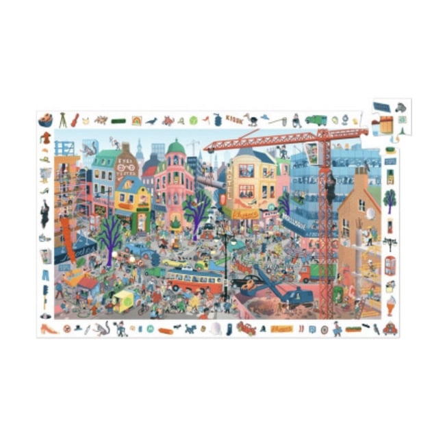 Puzzle d observation 200pcs - La ville - DJECO