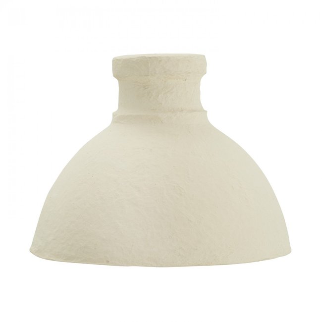 Abat-jour en coton mâché Couleur blanc <span itemprop=
