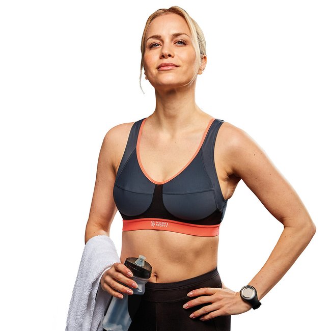 Sujetador top deportivo Activ Sport Bra gris oscuro <span itemprop=