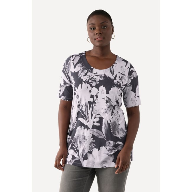 Top T-shirt Fluide Taille 44 Femme | Multicouleur Géométrique | Occasion Très Bon état