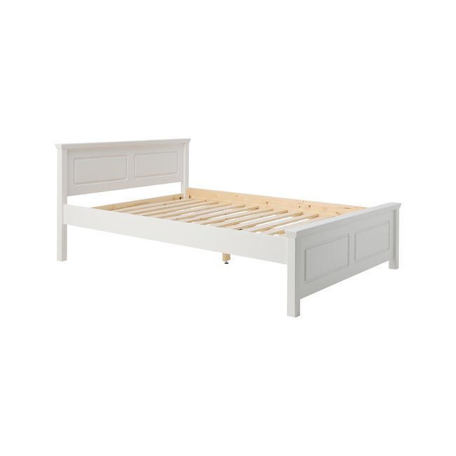 Lit avec option rangement - THÉA Couleur blanc <span itemprop=