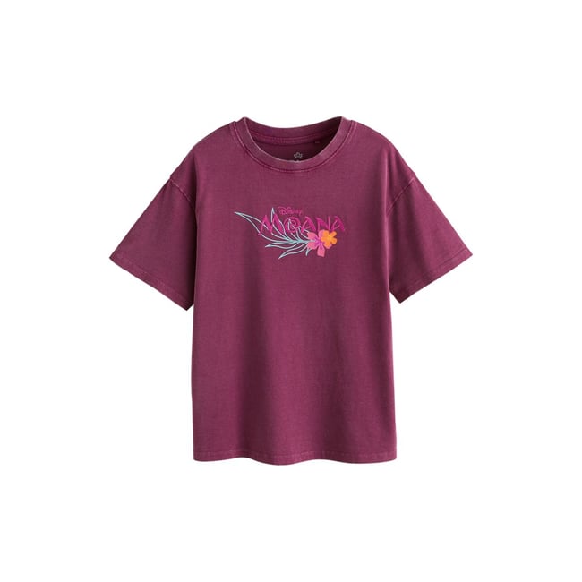 T-shirt oversize à motif moana violette de disney <span itemprop=