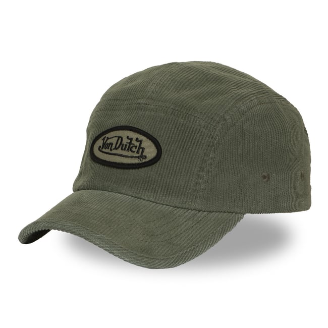 Casquette 5 panels VELVET kaki/noir <span itemprop=