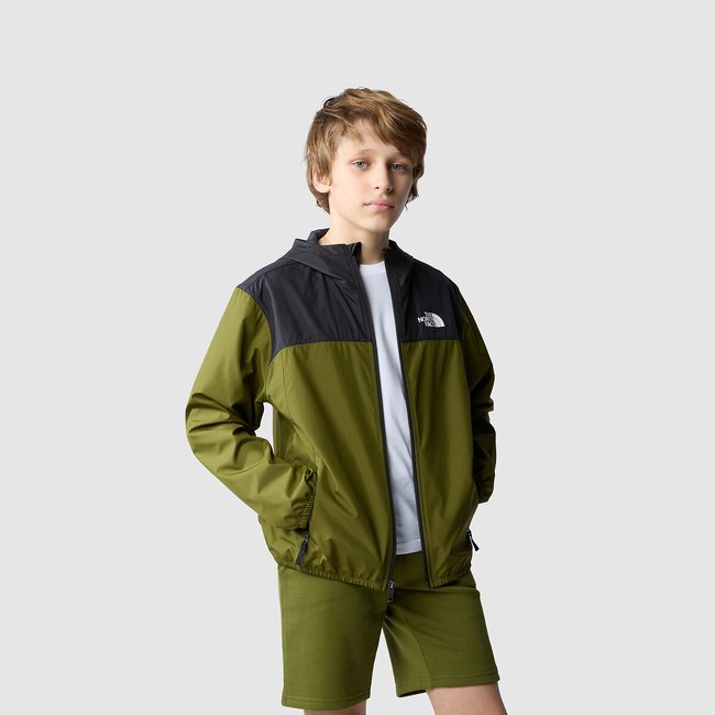 Veste à capuche Never stop kaki <span itemprop=