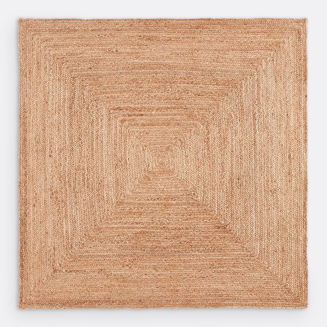 Aftas Square 100% Jute Tæppe naturligt LA REDOUTE INTERIEURS