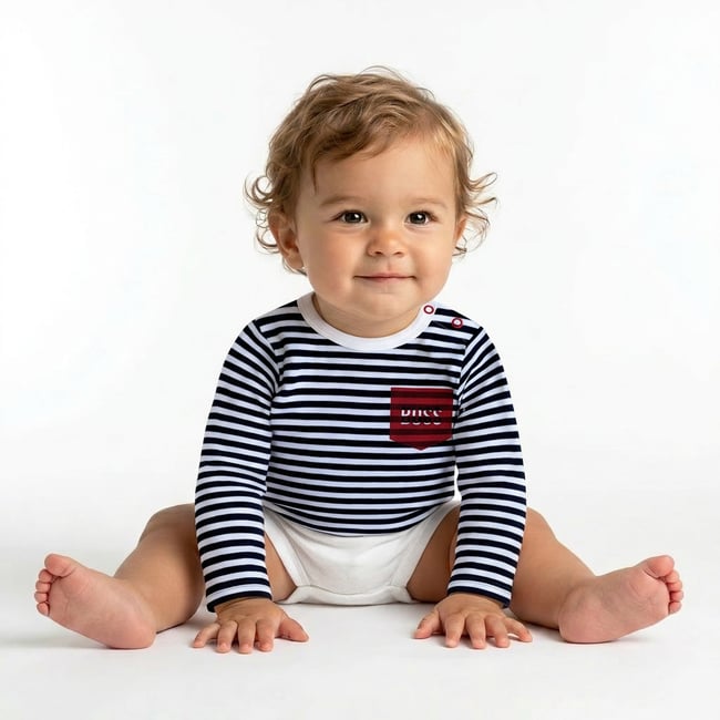 T-shirt bébé - Très bon état bleu <span itemprop=