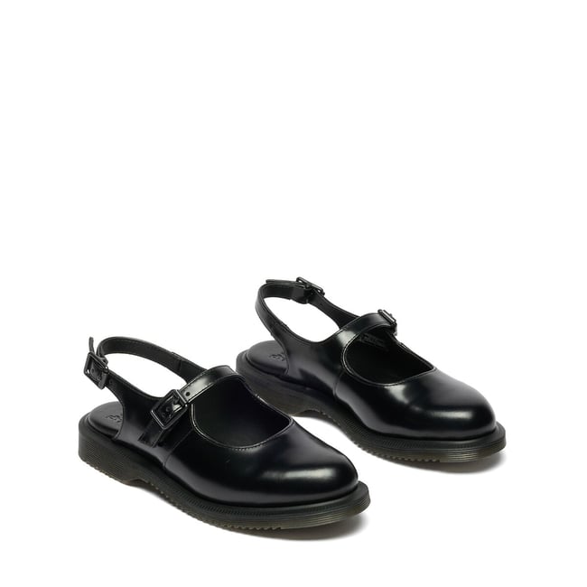Madaline Smooth Leather Mary Jane Ballet Pumps, black, DR. MARTENS