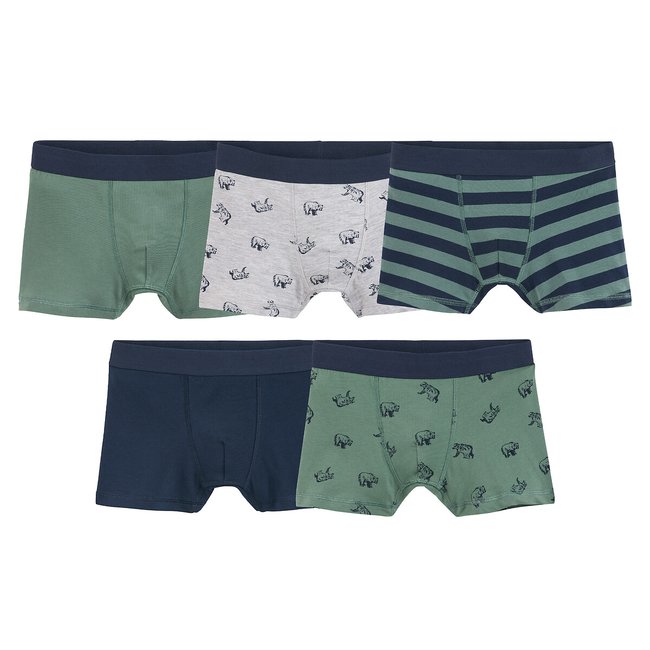 Confezione da 5 boxer multicolore LA REDOUTE COLLECTIONS