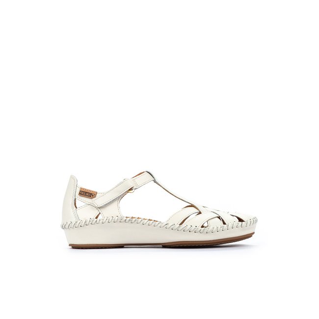 Sandales semi-compensées en cuir Vallarta - PIKOLINOS