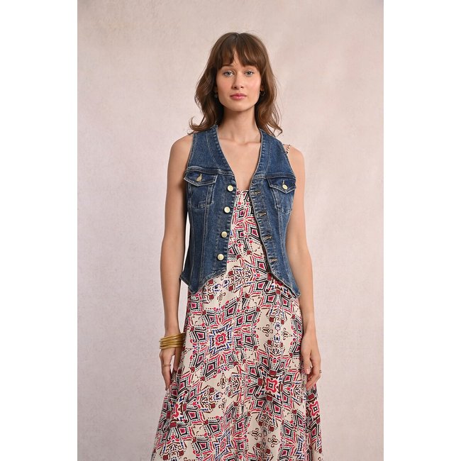 Gilet de costume en jean - MOLLY BRACKEN