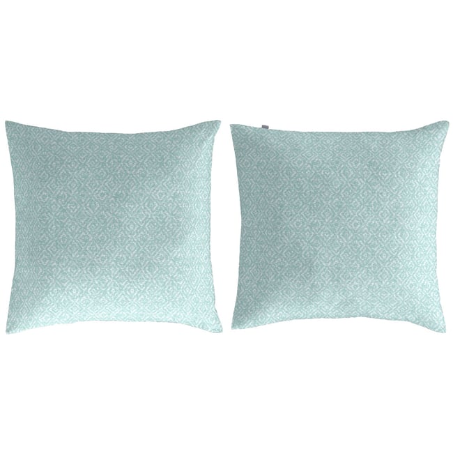 Lot de 2 taies d'oreiller en coton MUSE B vert <span itemprop=