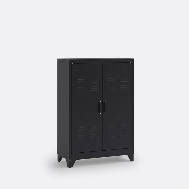 Hiba Industrial Low Metal Cabinet with Adjustable Shelves - LA REDOUTE INTERIEURS