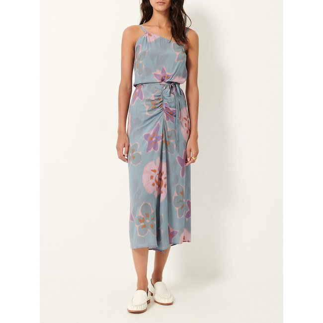 Robe imprimée, à bretelles asymétriques, PLAYINA sauge <span itemprop=