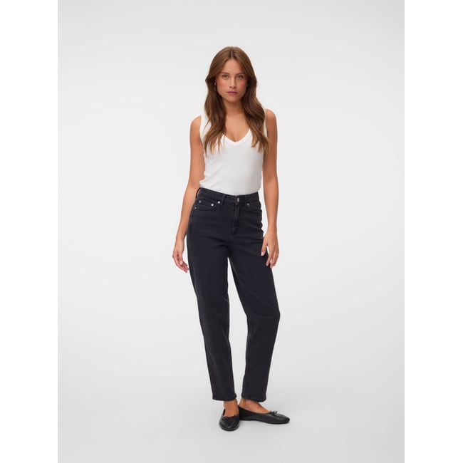 Jean Mom black denim <span itemprop=