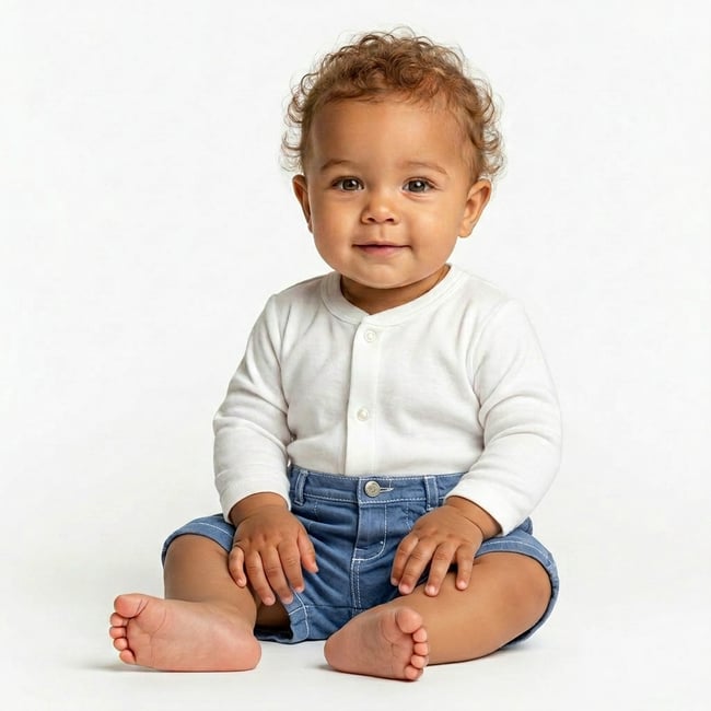 Short bébé - Très bon état bleu <span itemprop=