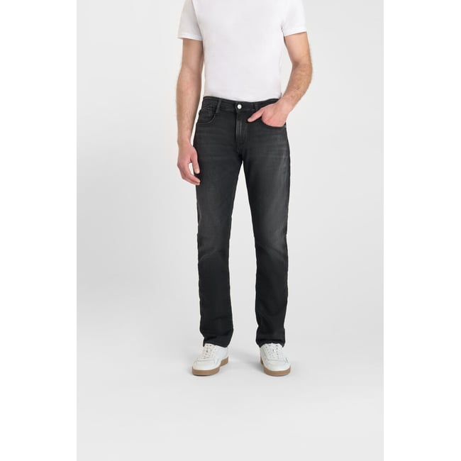 Jeans droite jogg 800/12 regular , longueur 34 black / black <span itemprop=