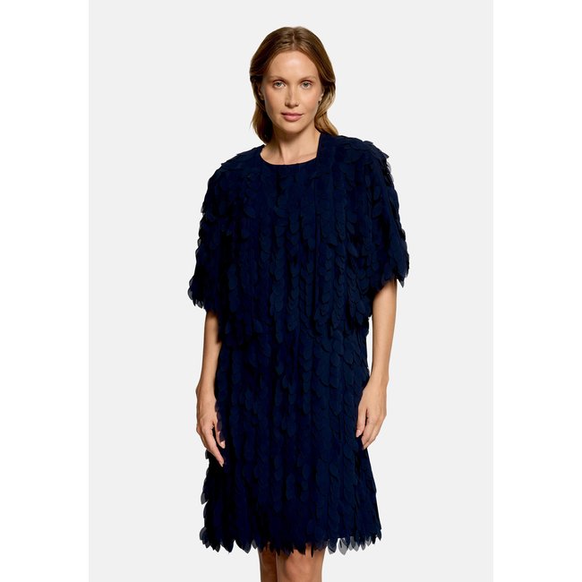 Veste façon blouse de coupe droite night sky <span itemprop=