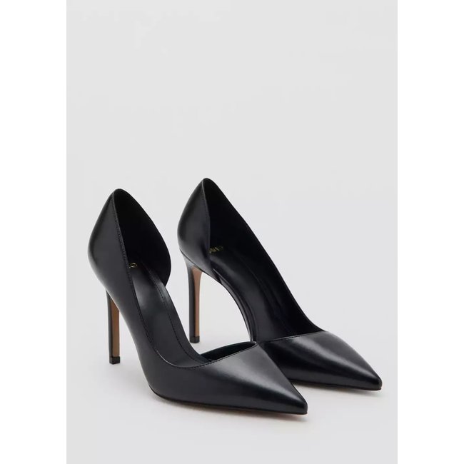 Chaussures talon asymétriques noir <span itemprop=