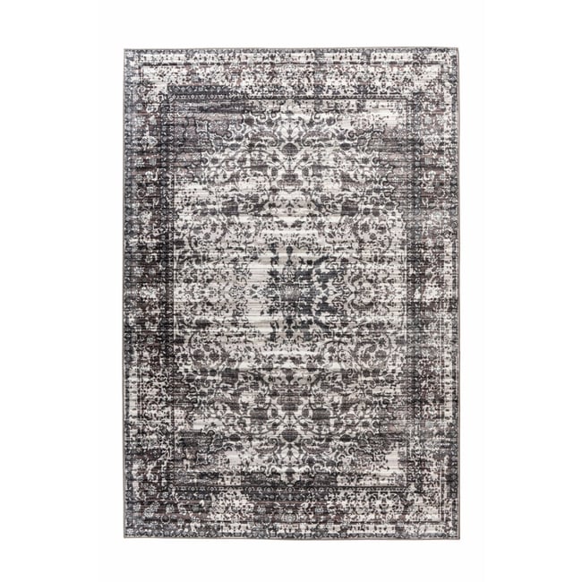 Tapis rectangulaire tissé, SAPHIRA Couleur gris <span itemprop=