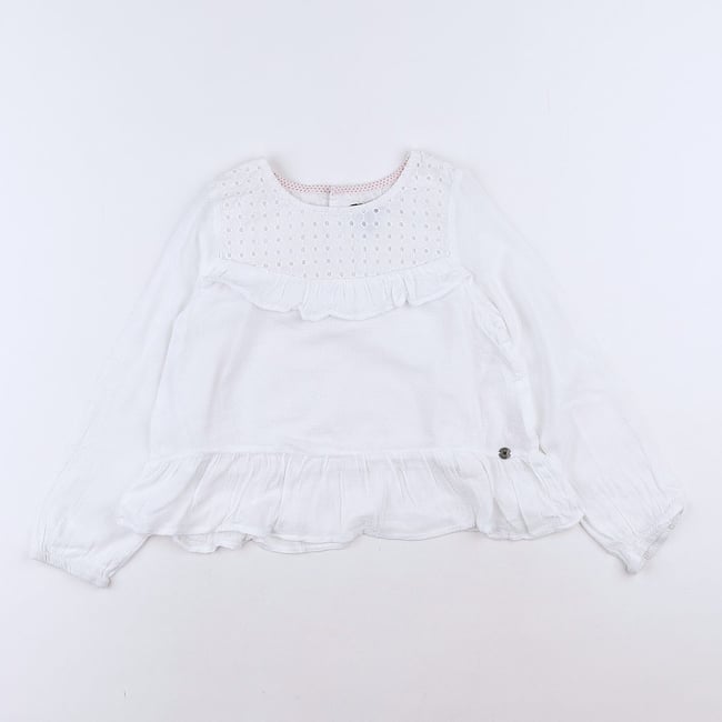 Haut IKKS Marron - Taille 38 - 83% Coton, 11% Polyamide, 6% élasthanne - Occasion Très Bon état