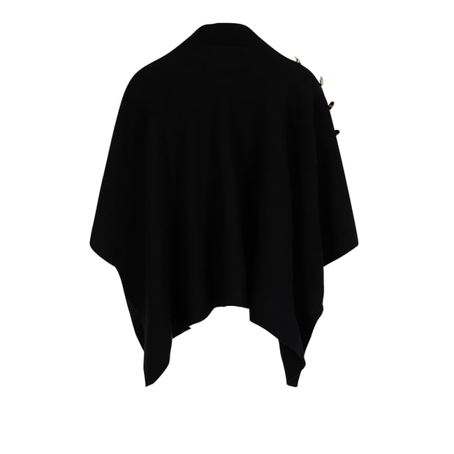 Cape avec col montant noir <span itemprop=