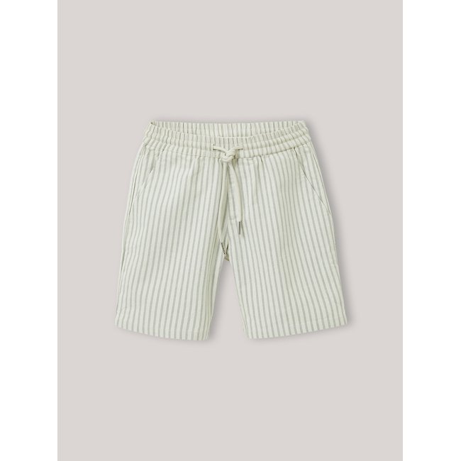 Bermuda en Oxford raye vert <span itemprop=