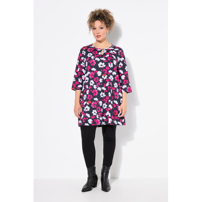 T-shirt à manches 3/4 noir <span itemprop=