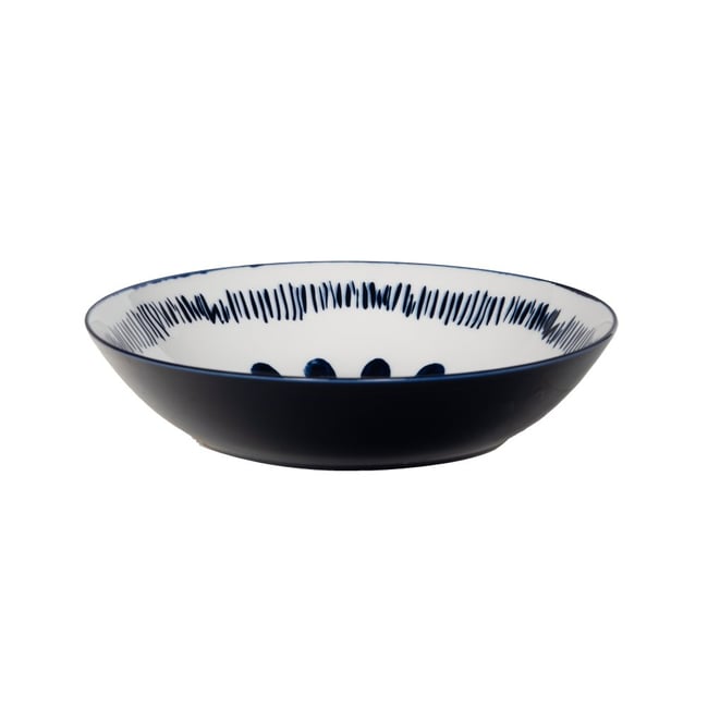 Assiette creuse Milos 20 cm (lot de 6) - MILOS Couleur bleu <span itemprop=