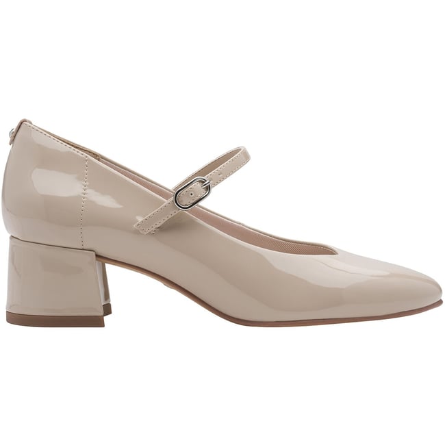 Chaussures babies à talons ivoire <span itemprop=