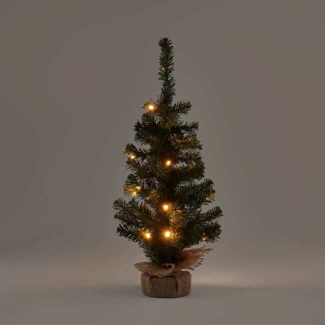 Mini-weihnachtsbaum caspar mit led-beleuchtung, h. 60 cm grün La Redoute Interieurs