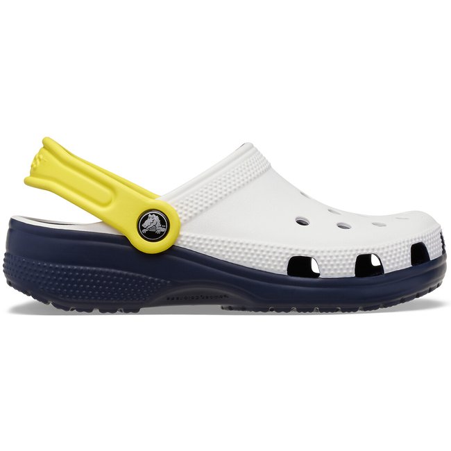 Zuecos Classic Retro Sport K blanco/amarillo <span itemprop=