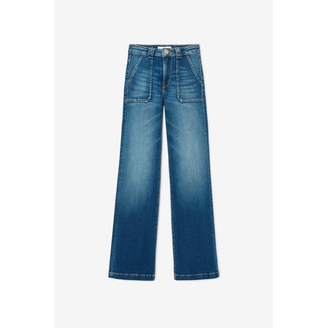 Jeans  flare, longueur 34 blue <span itemprop=