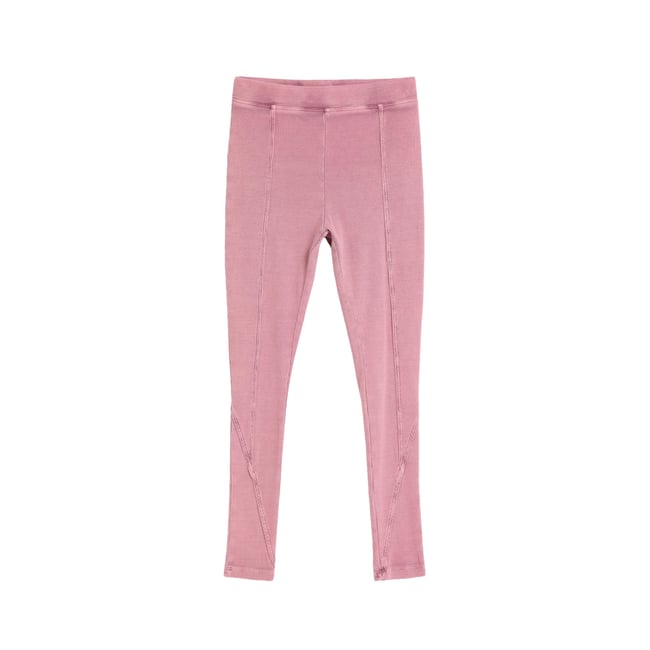 Leggings en maille unis rouge <span itemprop=