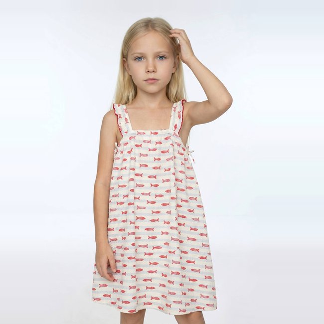 ROBE MC STRIPES celeste <span itemprop=