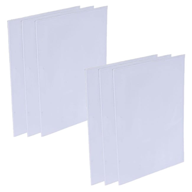 Lot de 6 cadres photo magnétiques Couleur transparent <span itemprop=
