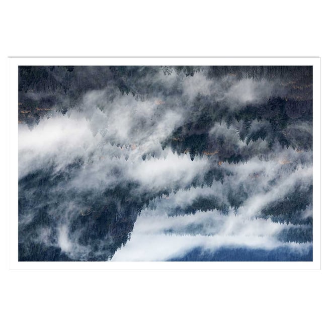 Poster vallée dans le brouillard - HEXOA