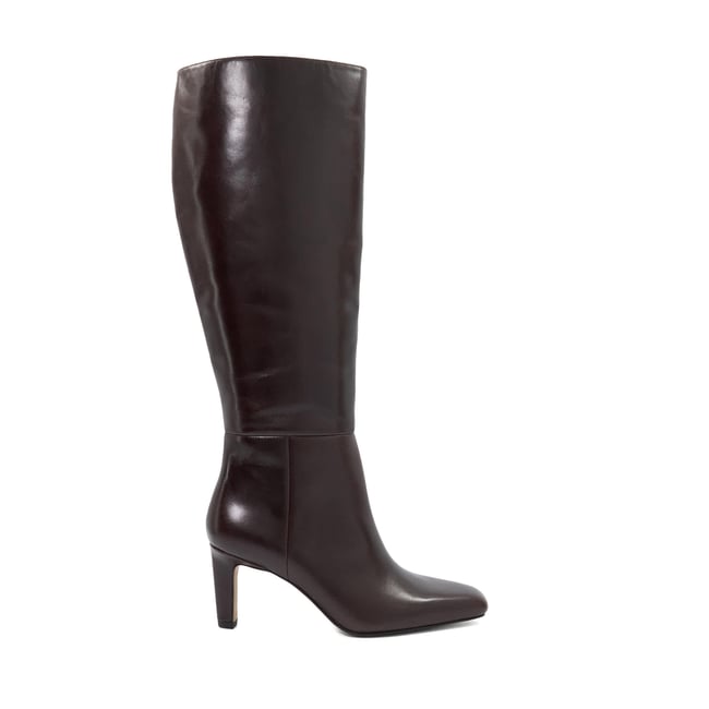 Bottes au genou à talons - STANDIN brown-leather <span itemprop=