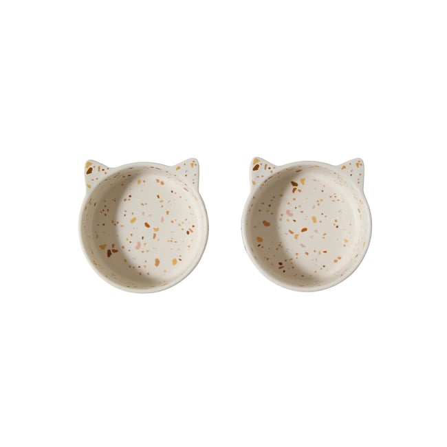 Lot de 2 gamelles pour chat en céramique - VERTBAUDET