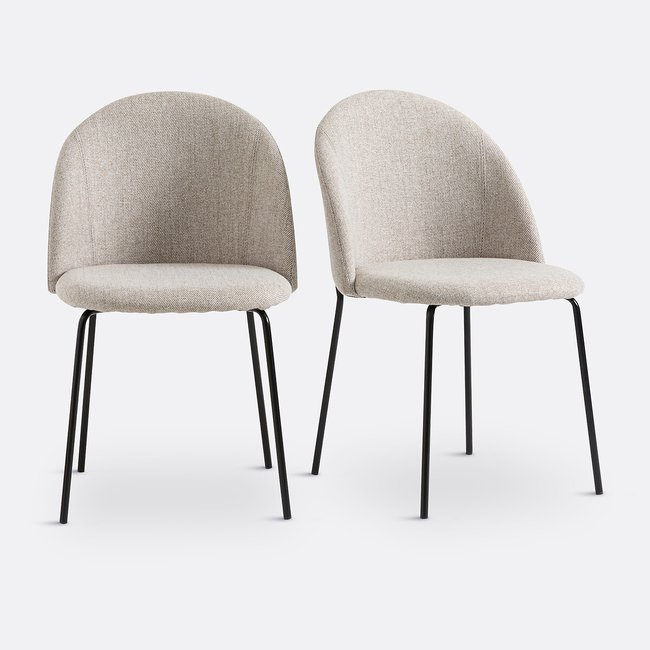 Lot de 2 chaises tissu chiné, Nordie - LA REDOUTE INTERIEURS