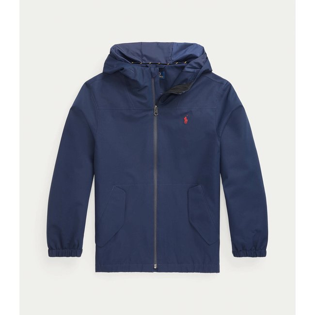 Coupe-vent bleu marine <span itemprop=