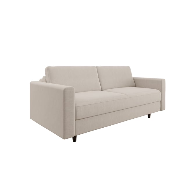 Canapé convertible express 3 places en tissu tramé Hailie Jade - SIA HOME
