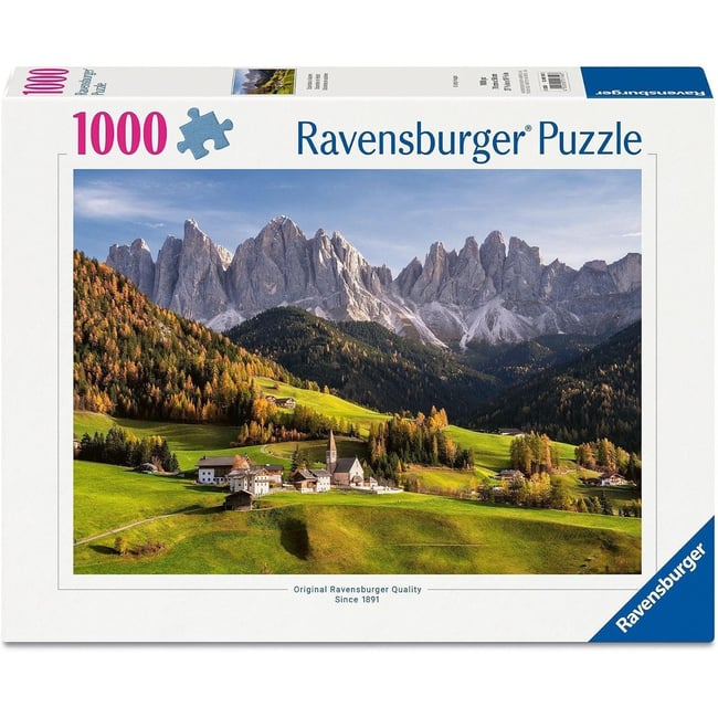 Puzzle Dolomites en automne 1000 pcs blanc <span itemprop=