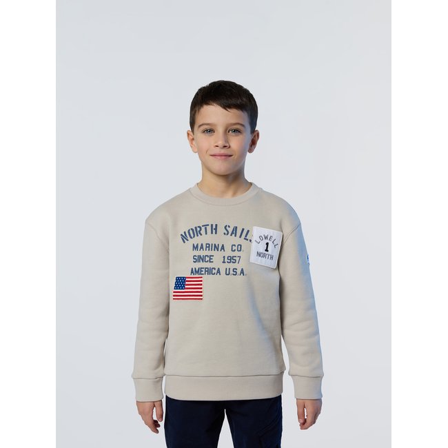 Sweat avec écussons upcyclés - NORTH SAILS