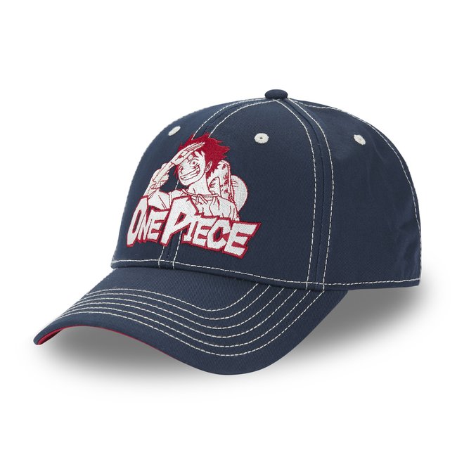 Casquette One Piece Luffy - Junior bleu/rouge/blanc <span itemprop=