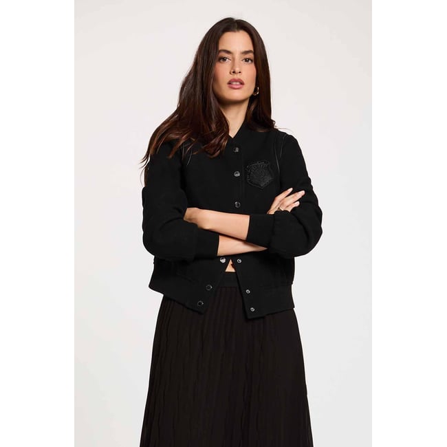 Jupe longue plissée noir <span itemprop=