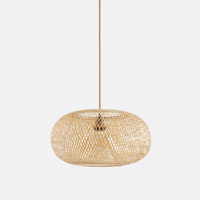 Hängeleuchte Ezia, Bambus, Ø 45 cm natur <span itemprop=