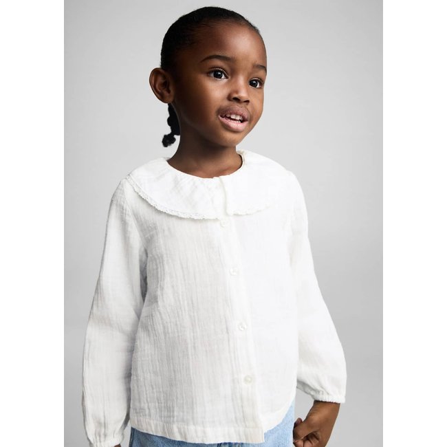 Blouse coton tissu plissé - MANGO BABY