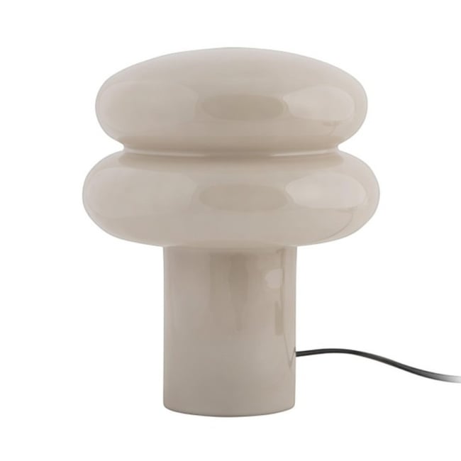 Lampe à poser en verre gris chaud POP Couleur gris <span itemprop=